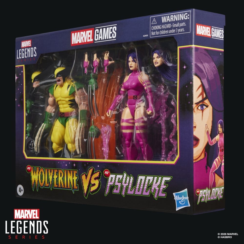 Marvel Games Marvel Legends Pack de 2 Figuras Wolverine & Psylocke 15 cm