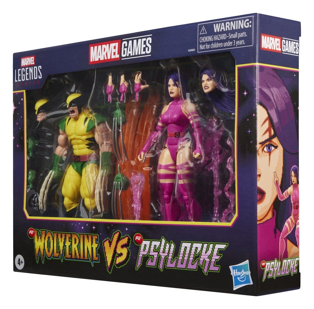 Marvel Games Marvel Legends Pack de 2 Figuras Wolverine & Psylocke 15 cm