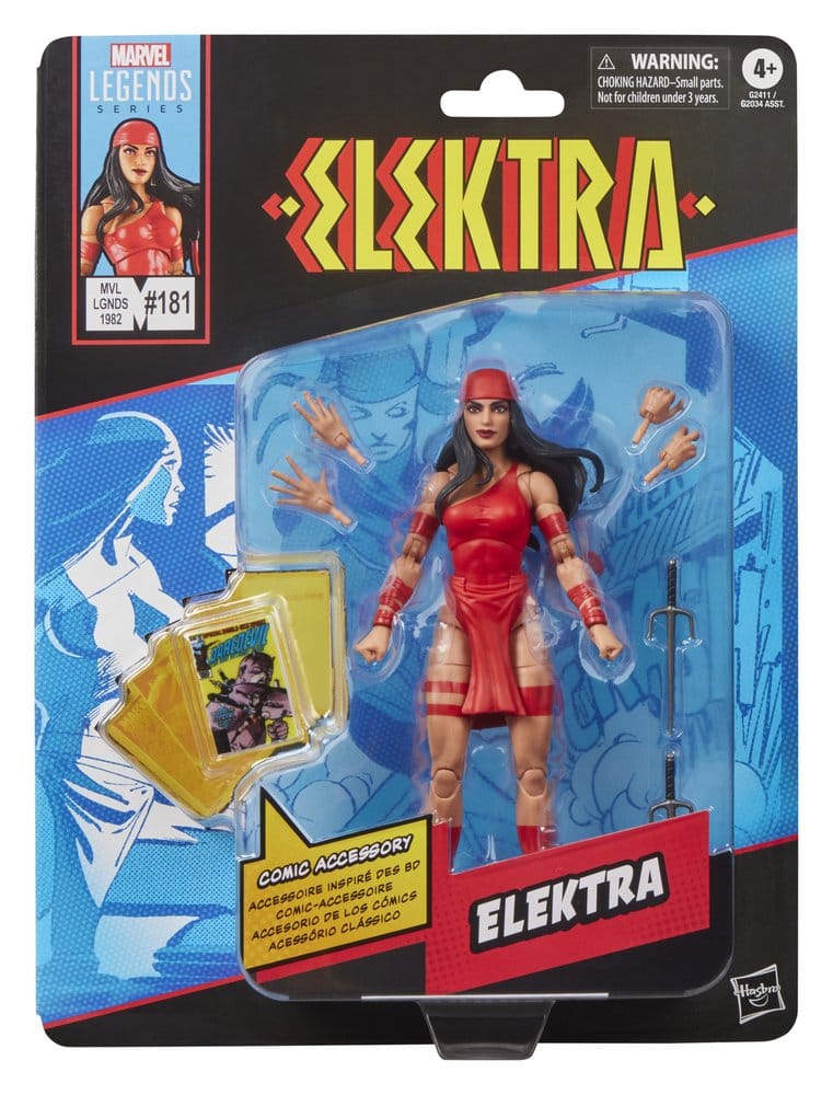 Elektra Marvel Legends Figura Elektra 15 cm