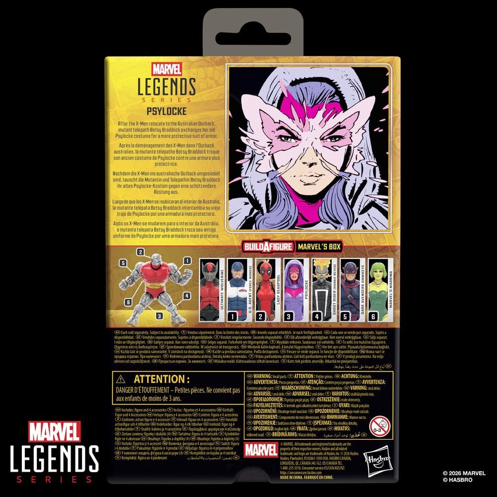 Figura Psylocke Marvel Legends Series 15cm