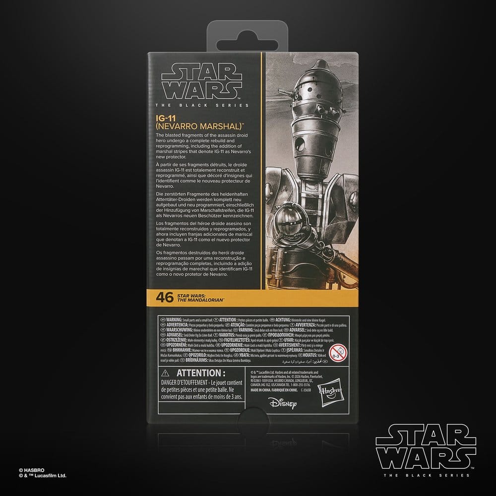 Star Wars: The Mandalorian Black Series Figura IG-11 (Nevarro Marshal) 15 cm