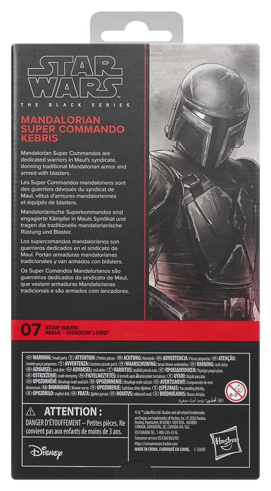 Star Wars: Maul – Shadow Lord Black Series Figura Mandalorian Super Commando Kebris 15 cm