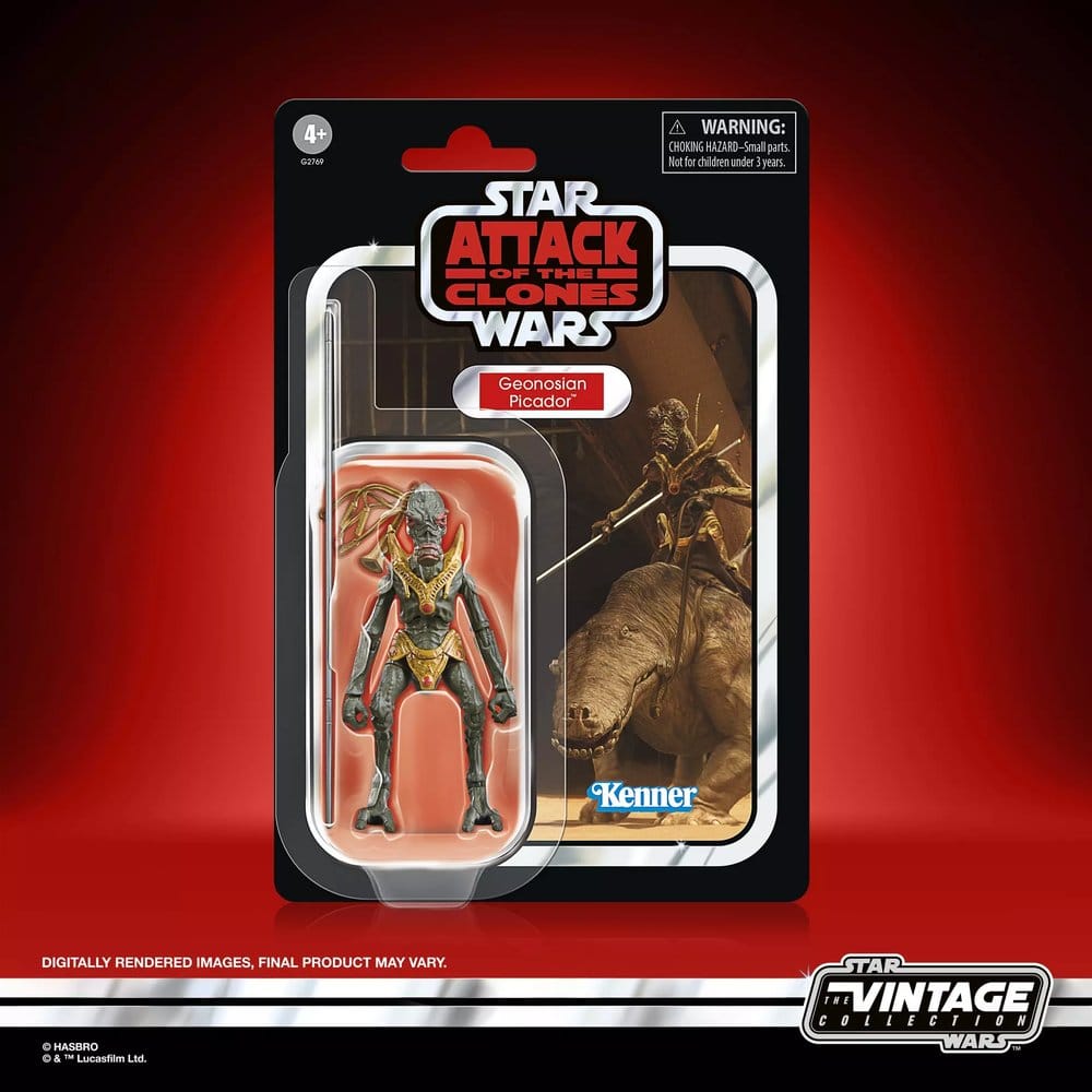 Figura hasbro star wars attack of the clones geonosian picador