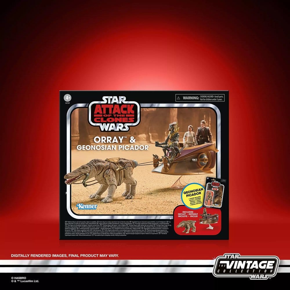 Figura hasbro star wars attack of the clones geonosian picador