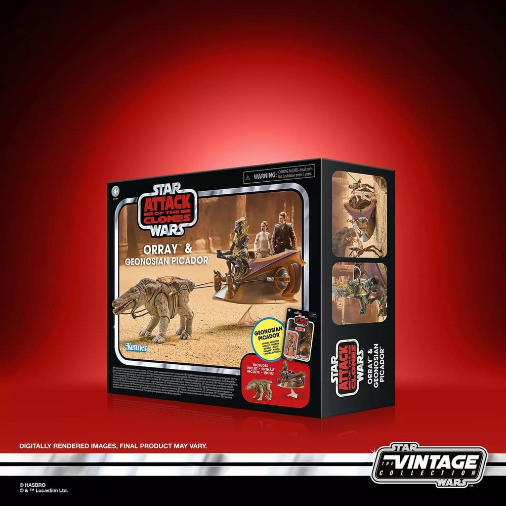 Figura hasbro star wars attack of the clones geonosian picador