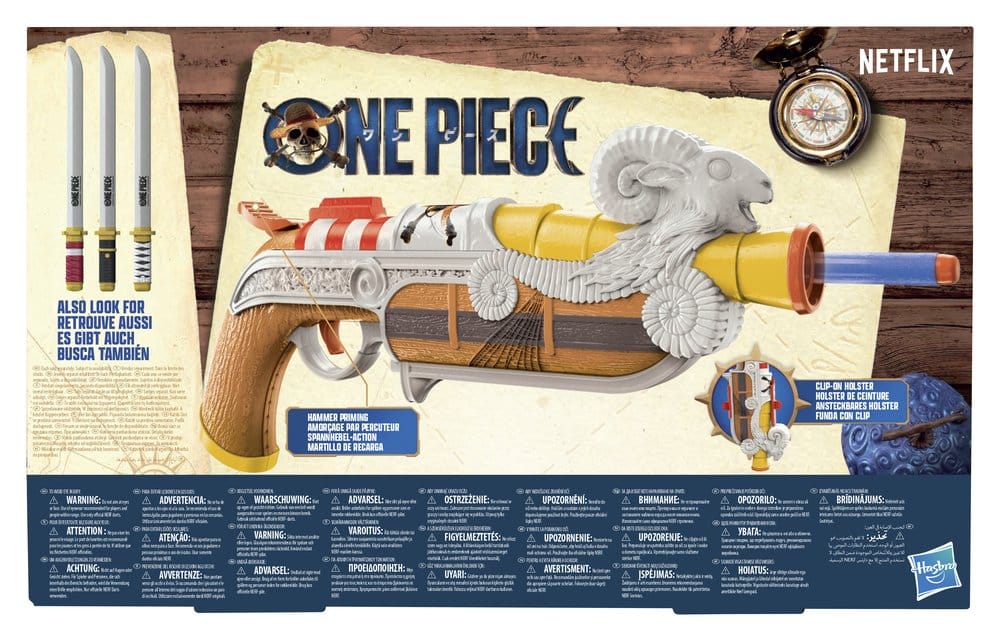 One Piece NERF Lançador de Dardos Going Merry