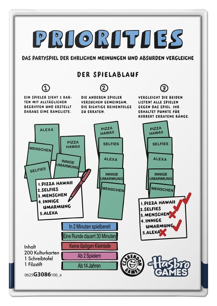 Priorities Jogo de cartas *Edição Alemã*