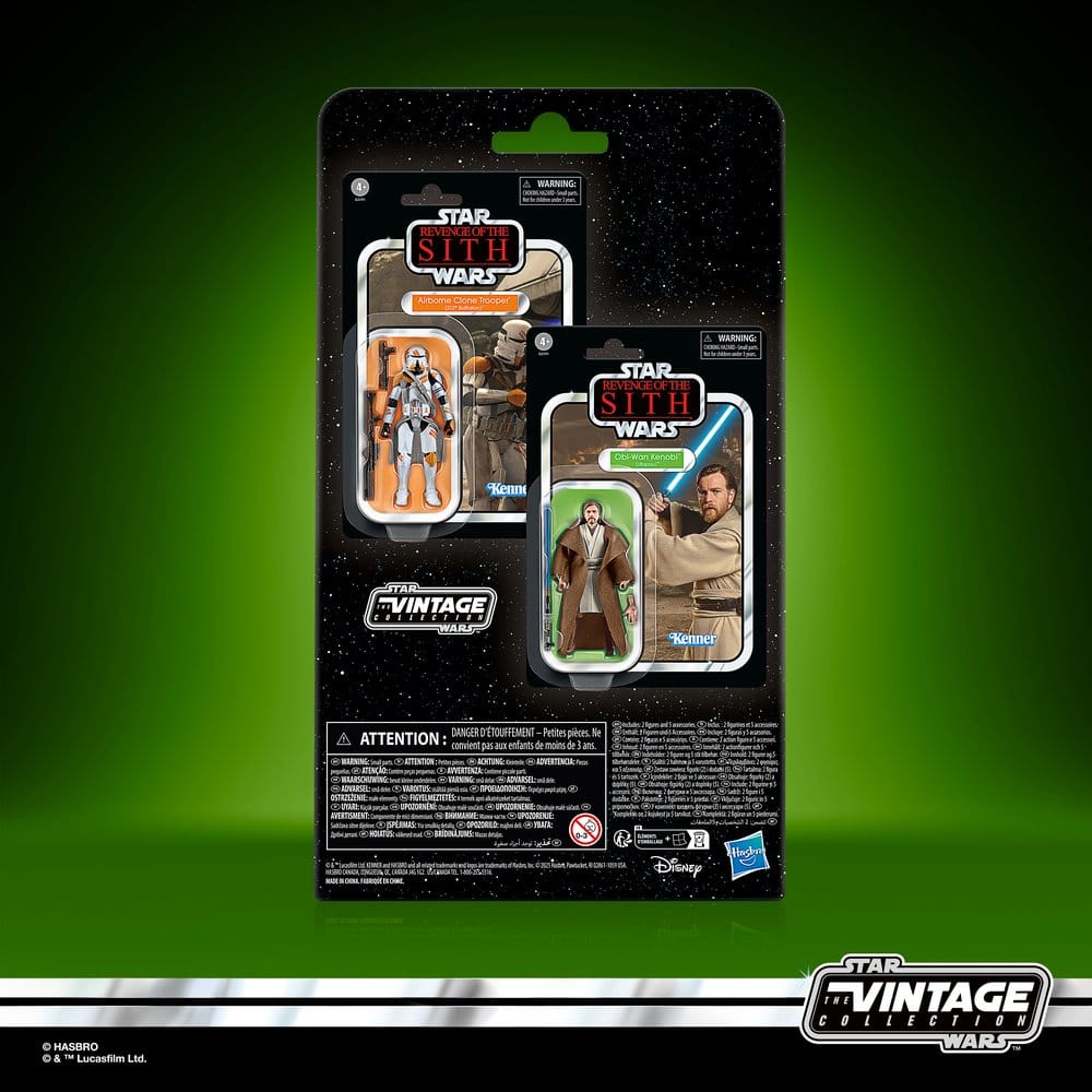 Star Wars Episode III Vintage Collection Pack de 2 figuras Obi-Wan Kenobi & Airborne Clone Trooper 10 cm