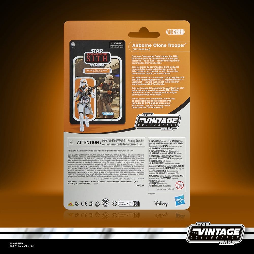 Star Wars Episode III Vintage Collection Pack de 2 figuras Obi-Wan Kenobi & Airborne Clone Trooper 10 cm