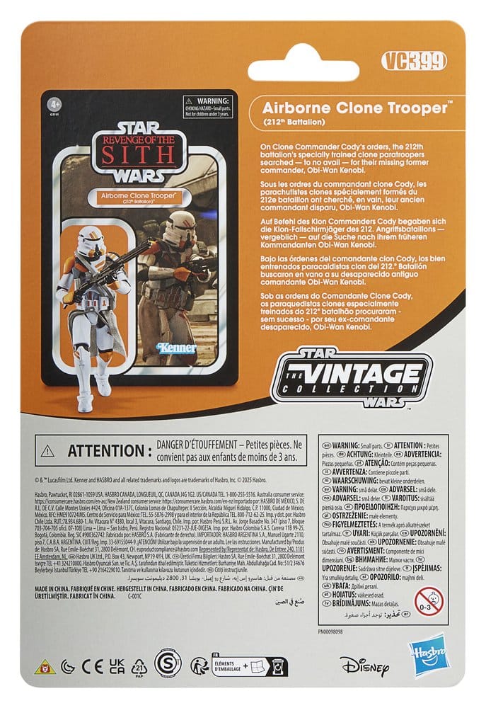 Star Wars Episode III Vintage Collection Pack de 2 figuras Obi-Wan Kenobi & Airborne Clone Trooper 10 cm