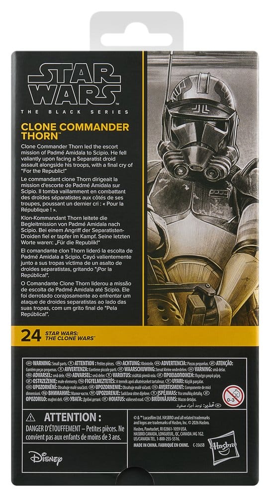Figura hasbro star wars day the black series may the 4th be with you clone commander thorn