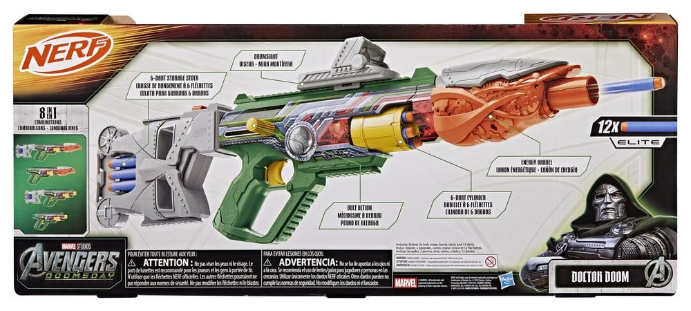 Avengers: Doomsday NERF Lançador de Dardos Doctor Doom