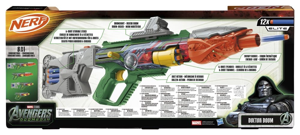Avengers: Doomsday NERF Lançador de Dardos Doctor Doom