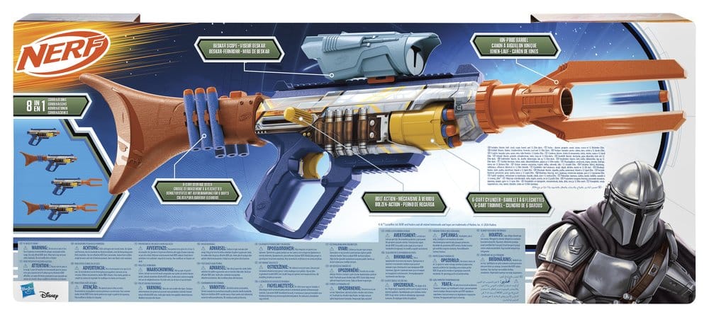 Star Wars: The Mandalorian and Grogu NERF Lançador de Dardos The Mandalorian
