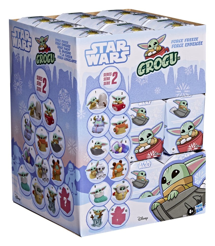 Star Wars Minifiguras 4 cm Grogu Force Freeze Series 2 Cajas Sorpresas Expositor (24)
