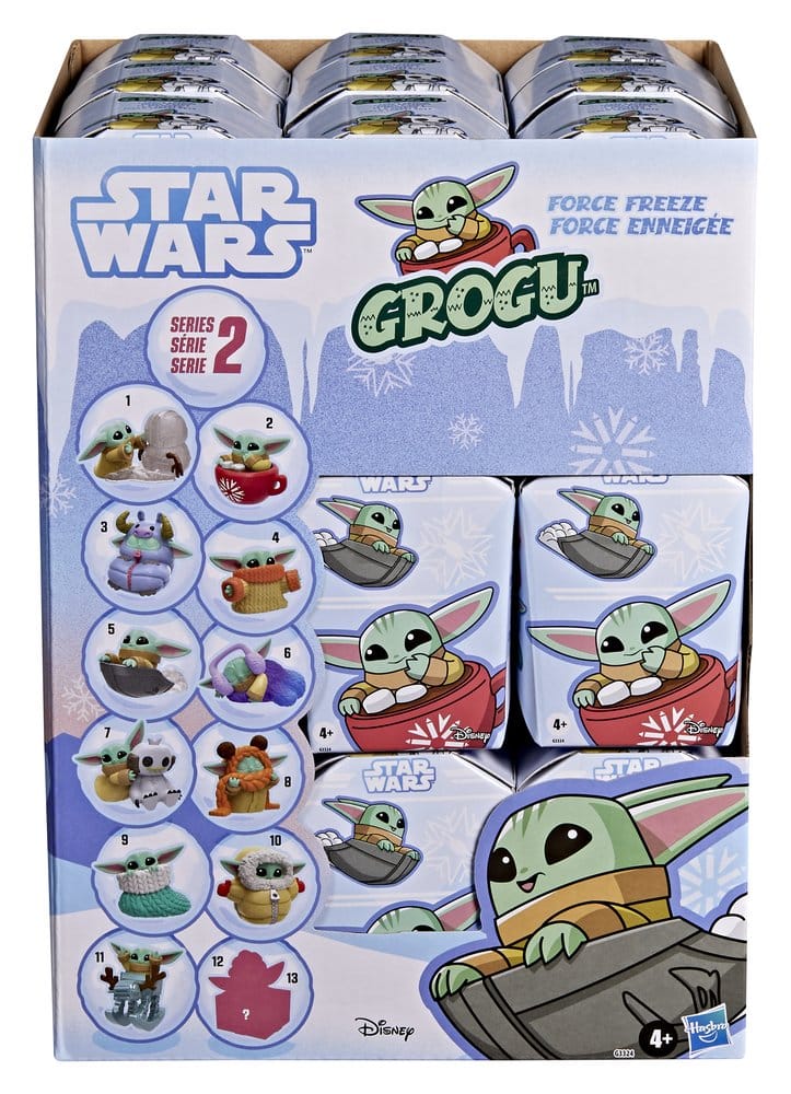 Star Wars Minifiguras 4 cm Grogu Force Freeze Series 2 Cajas Sorpresas Expositor (24)