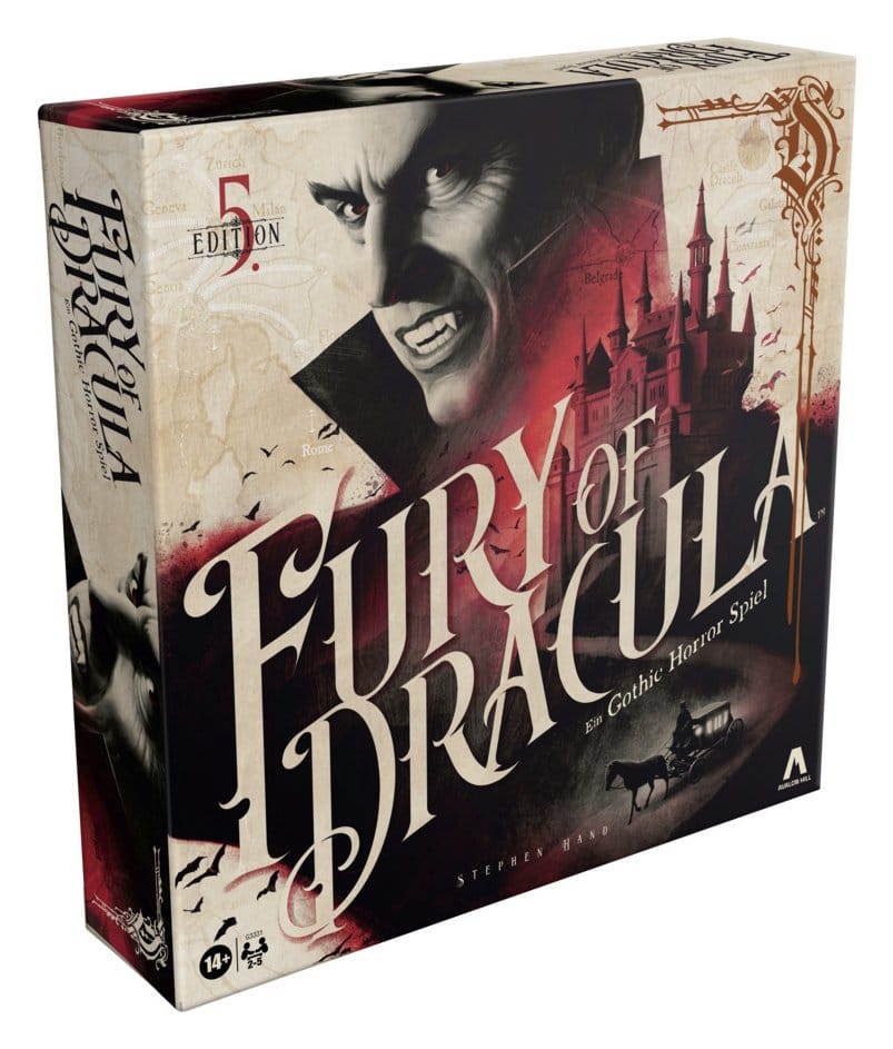 A Fúria de Drácula Jogo de tabuleiro 5.ª edição *Edição Alemã*