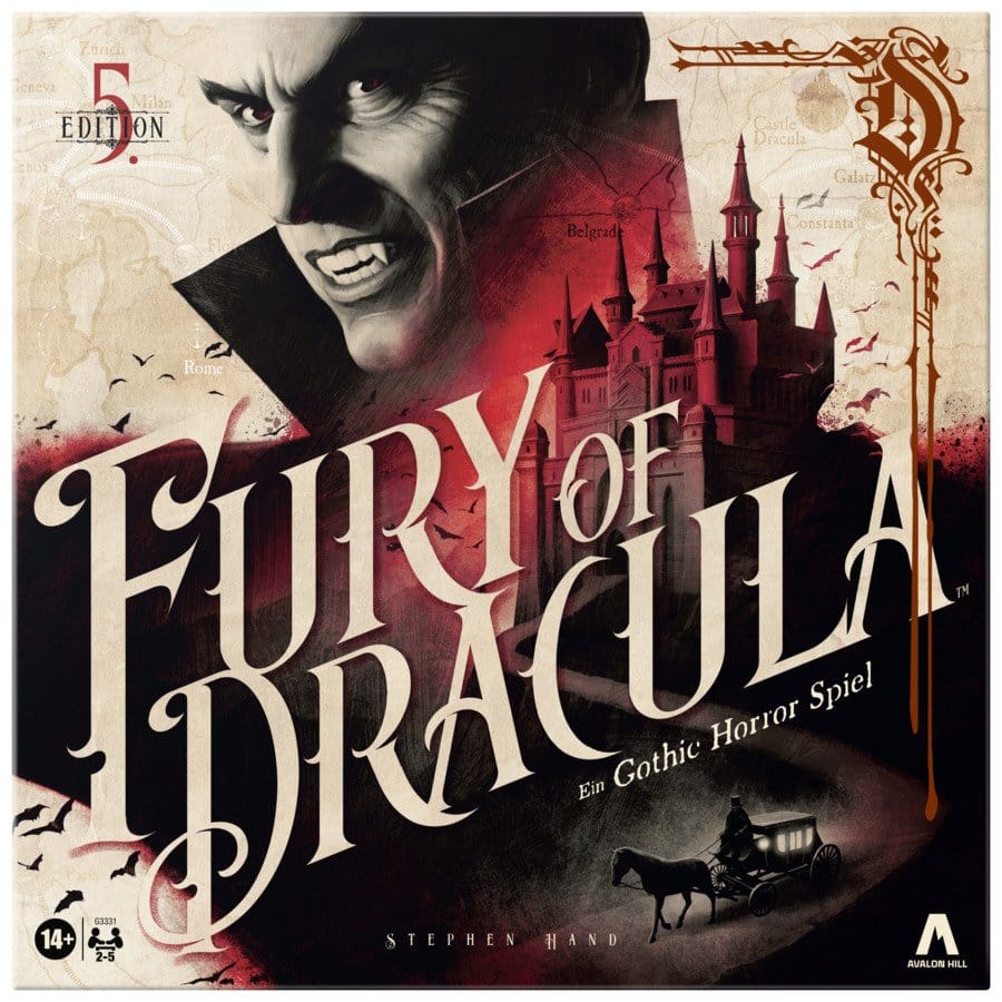 A Fúria de Drácula Jogo de tabuleiro 5.ª edição *Edição Alemã*