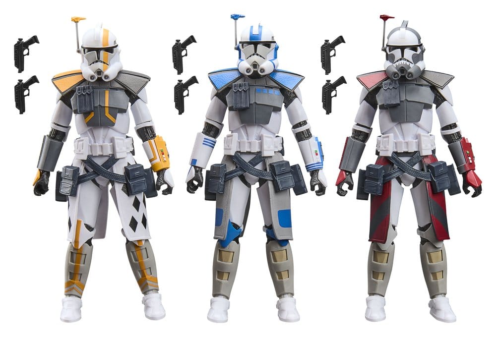 Star Wars: The Clone Wars Black Series Pack de 3 Figuras ARC Trooper Havoc, Colt & Blitz 15 cm