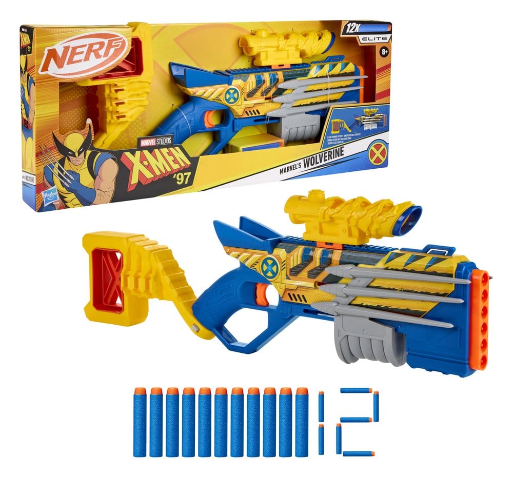 X-Men '97 NERF Lançador de Dardos Marvel's Wolverine