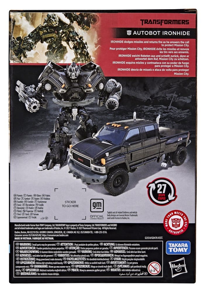 Transformers Studio Series Voyager Class Figura Ironhide 17 cm