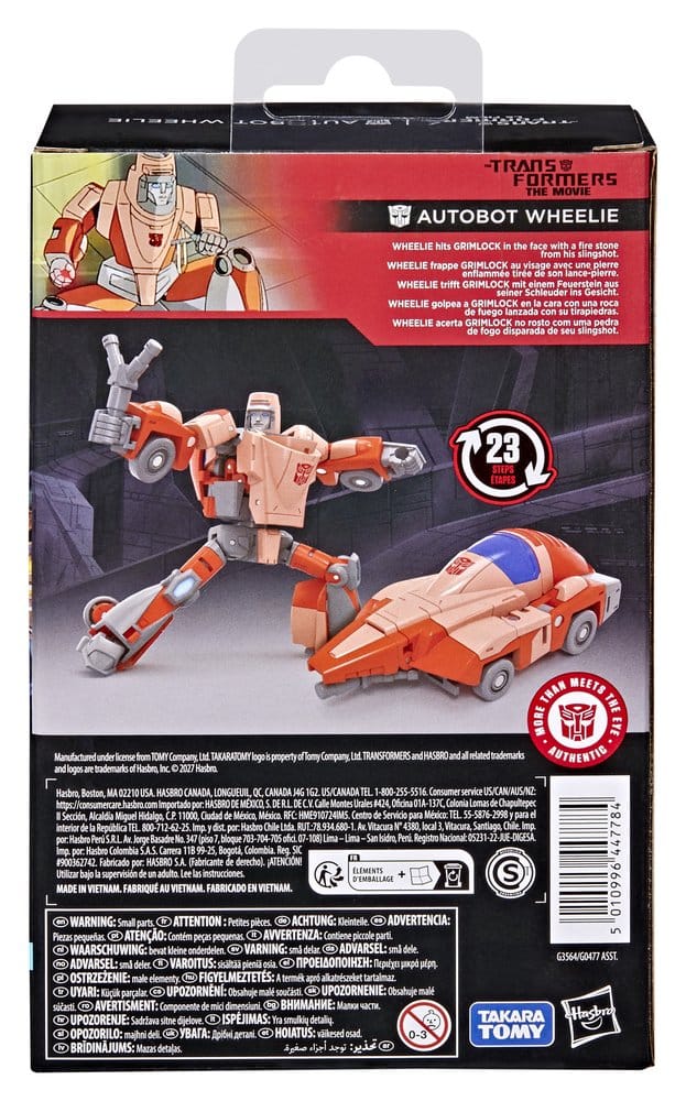 Transformers: A Película Transformers Studio Series Deluxe Class Figura Autobot Wheelie 11 cm