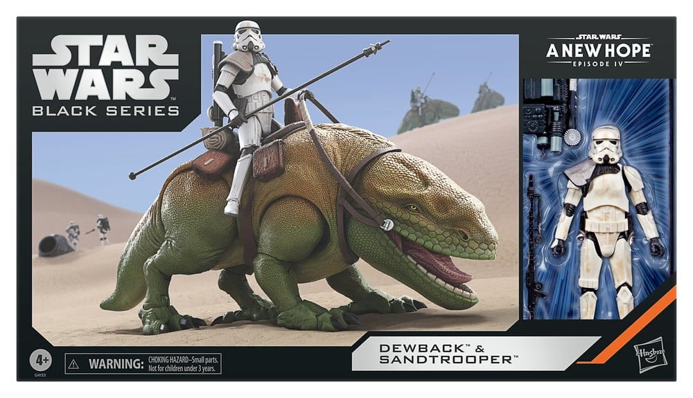 Star Wars Episode IV Black Series Pack de 2 Figuras Dewback & Sandtrooper 15 cm