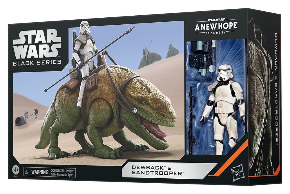Star Wars Episode IV Black Series Pack de 2 Figuras Dewback & Sandtrooper 15 cm