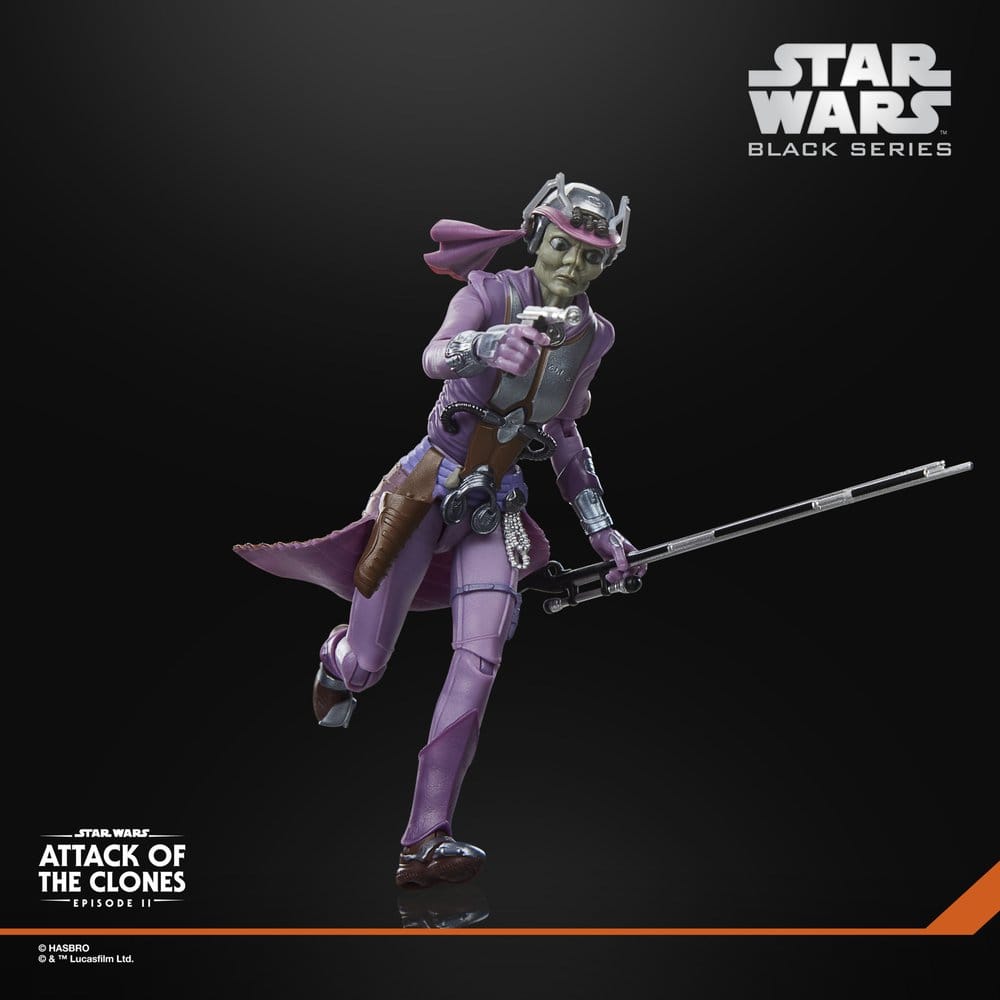 Star Wars Episode II Black Series Figura Zam Wesell 15 cm