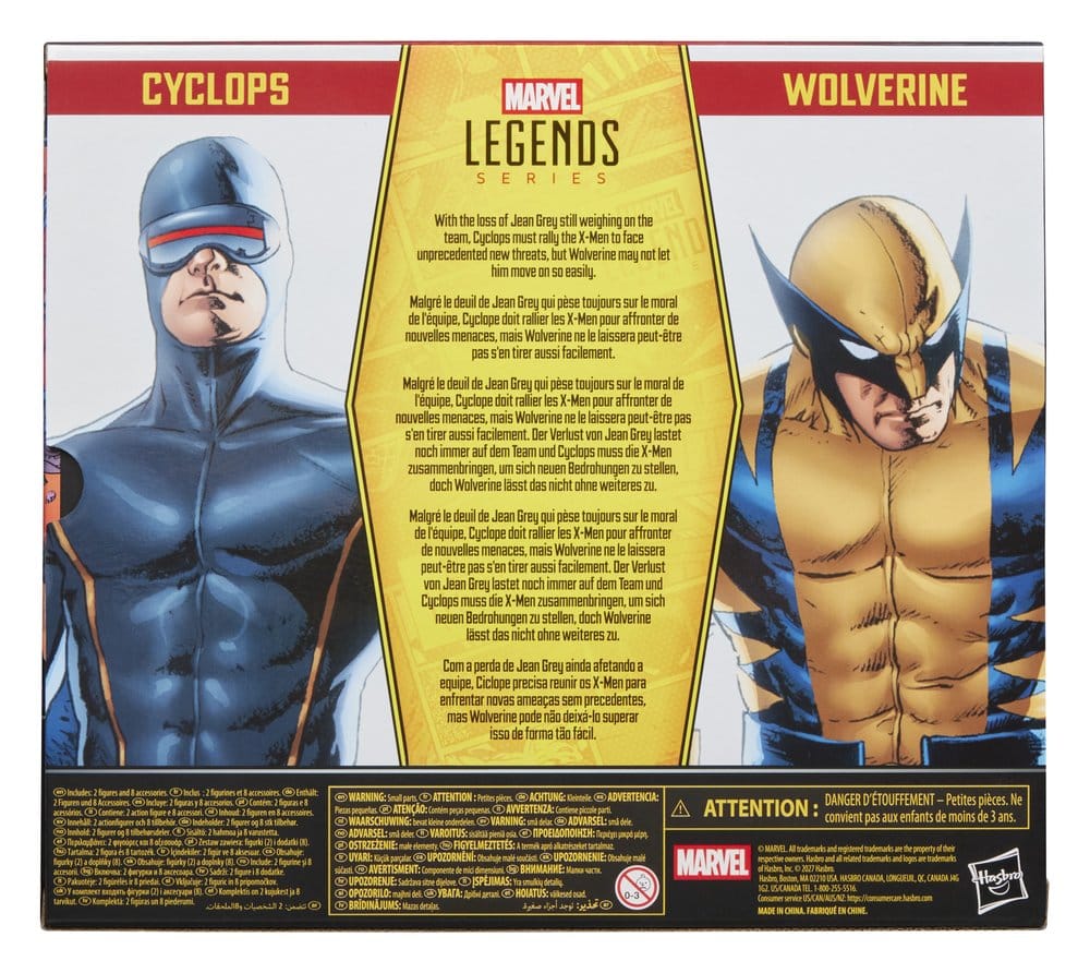 Astonishing X-Men Marvel Legends Pack de 2 Figuras Cyclops & Wolverine 15 cm