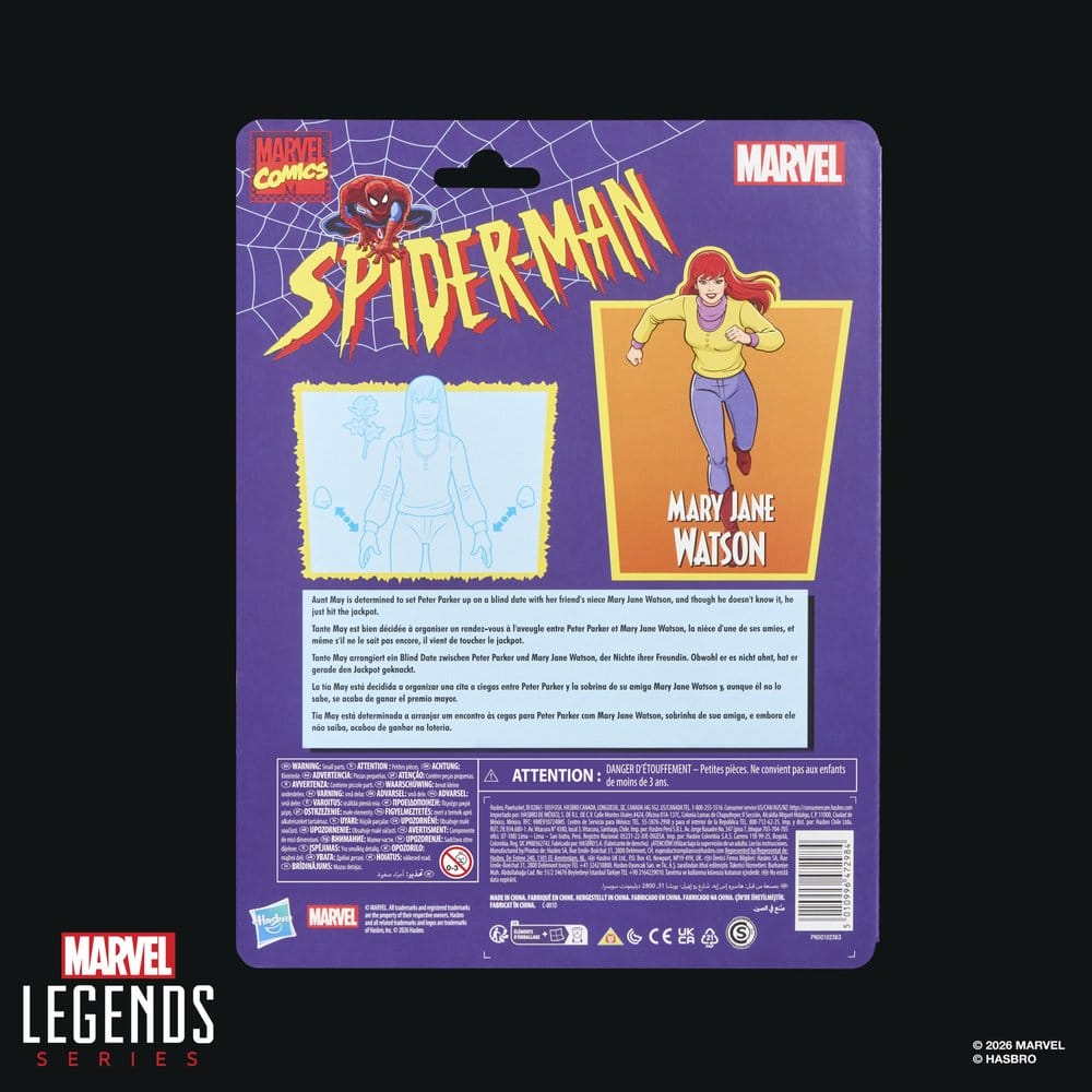 Spider-Man Marvel Legends Figura Mary Jane Watson 15 cm