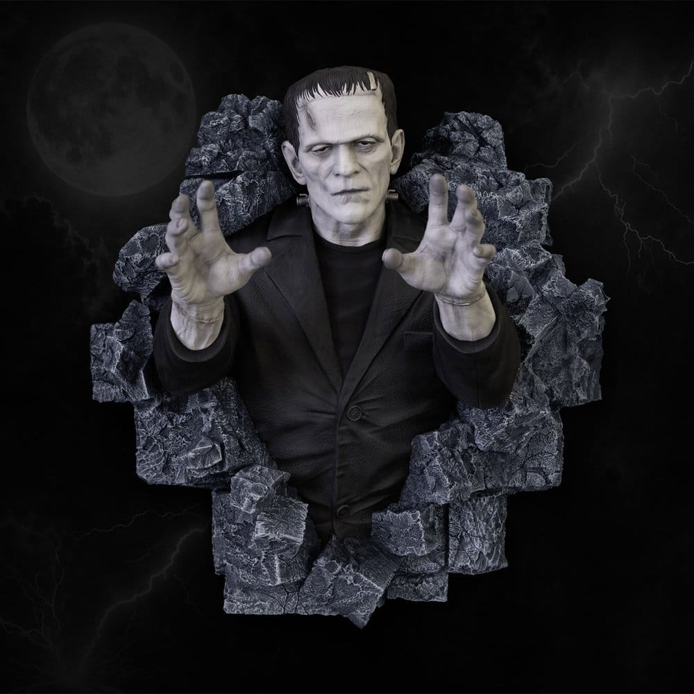 Frankenstein Escultura de Pared Classic Horror Edition Lifesize 94 cm Frikytopia