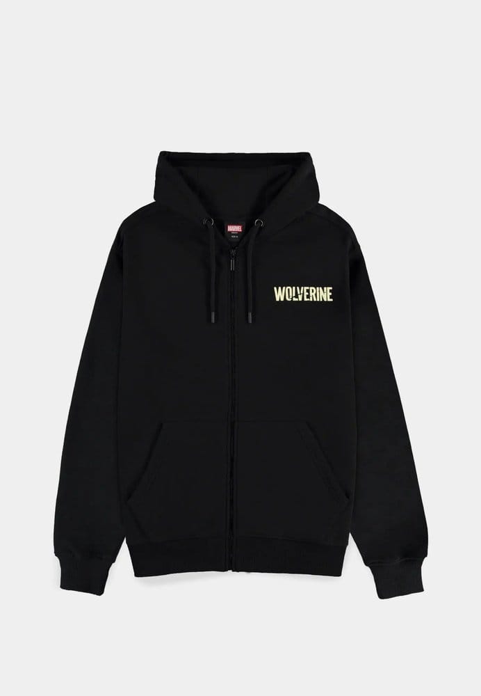 Marvel Sudadera con cremallera Wolverine Black Talla XL Frikytopia