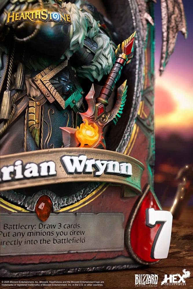 Hearthstone Estatua 3D Art Frame Varian Wrynn 31 cm