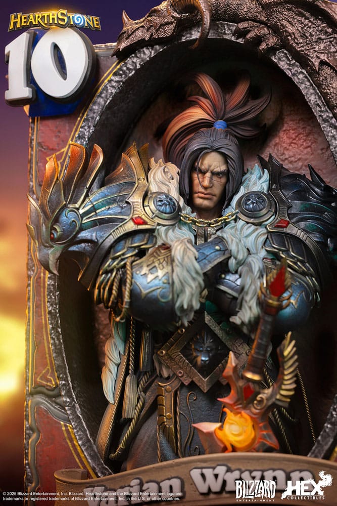Hearthstone Estatua 3D Art Frame Varian Wrynn 31 cm