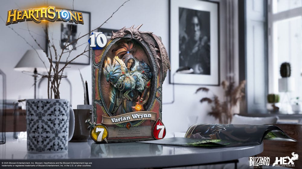 Hearthstone Estatua 3D Art Frame Varian Wrynn 31 cm