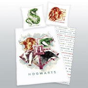 Harry Potter Roupa de Cama Hogwarts Gryffindor & Slytherin 135 x 200 cm