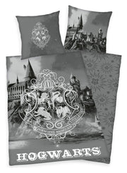 Harry Potter Roupa de Cama Hogwarts Gray 135 x 200 cm