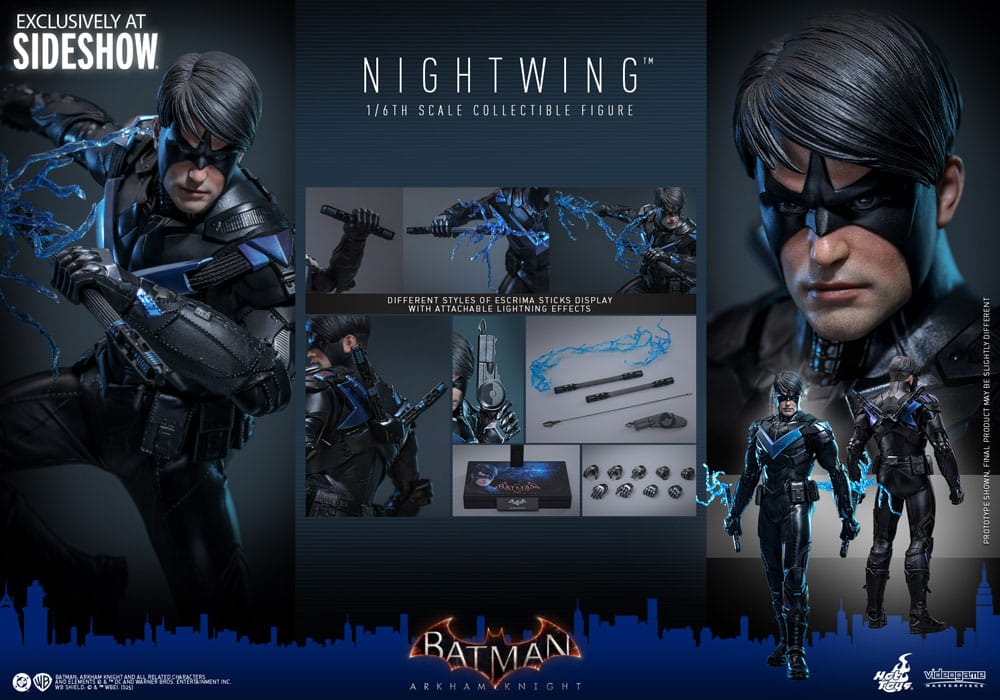 Batman Arkham Knight Figura Videogame Masterpiece 1/6 Nightwing 30 cm