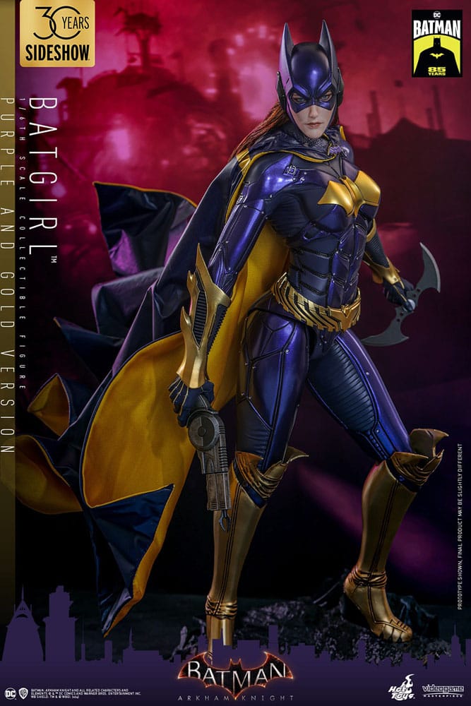 Batman Arkham Knight Figura Videogame Masterpiece 1/6 Batgirl (Purple and Gold Version) Exclusive 30 cm