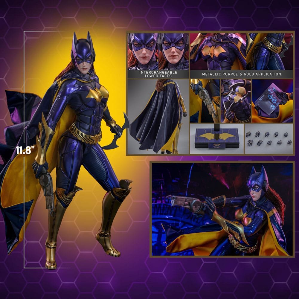 Batman Arkham Knight Figura Videogame Masterpiece 1/6 Batgirl (Purple and Gold Version) Exclusive 30 cm