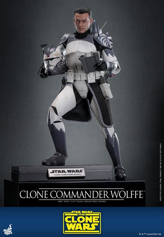 Star Wars: The Clone Wars Figura 1/6 Clone Commander Wolffe 30 cm