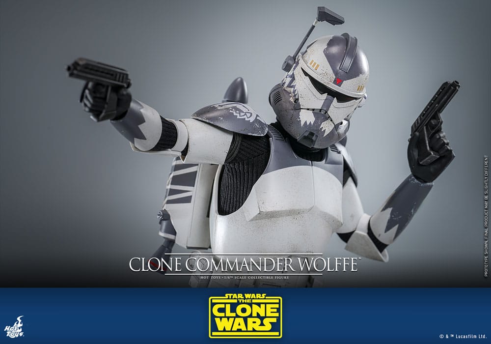 Star Wars: The Clone Wars Figura 1/6 Clone Commander Wolffe 30 cm