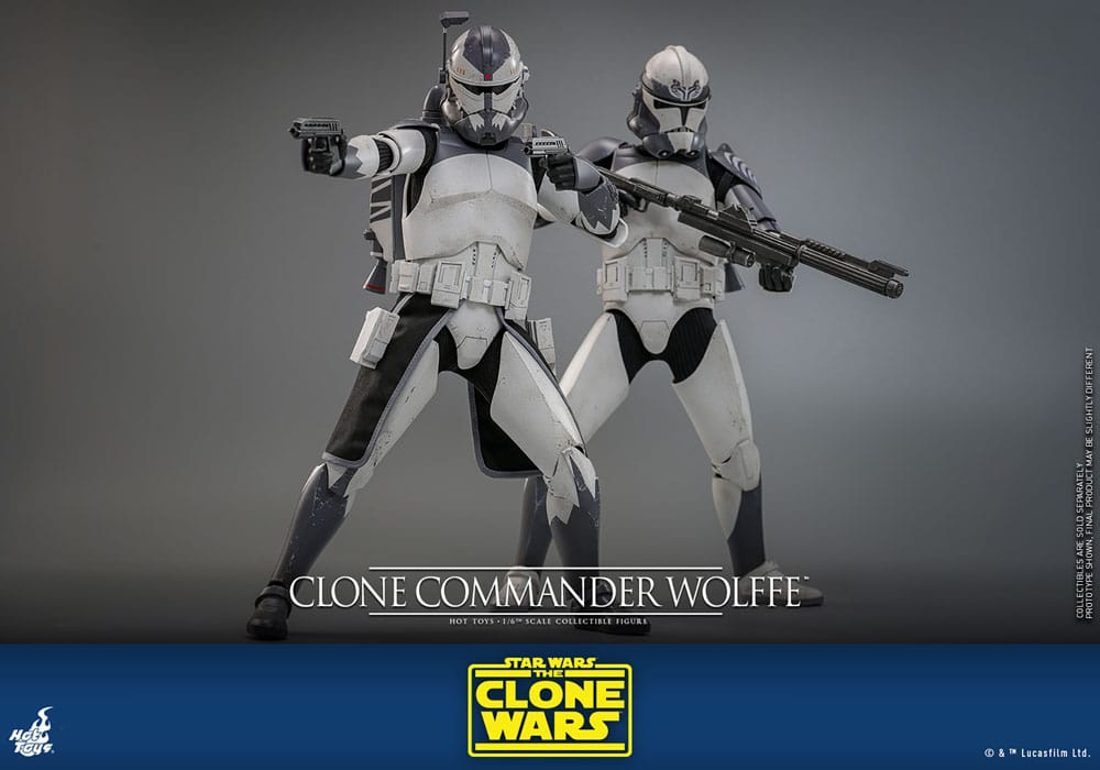 Star Wars: The Clone Wars Figura 1/6 Clone Commander Wolffe 30 cm