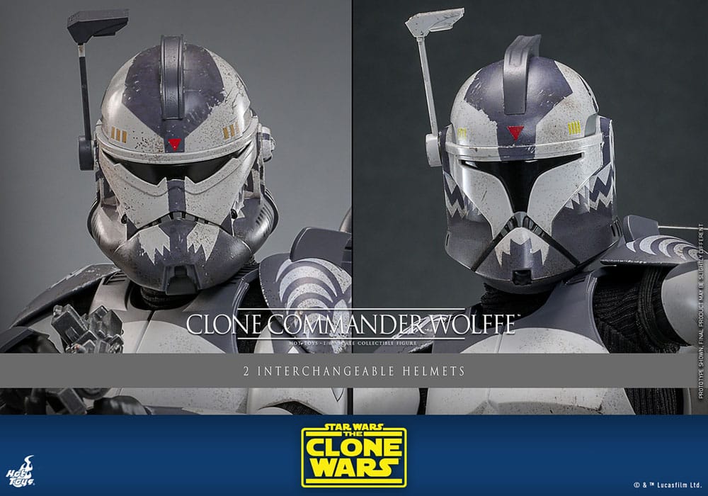 Star Wars: The Clone Wars Figura 1/6 Clone Commander Wolffe 30 cm