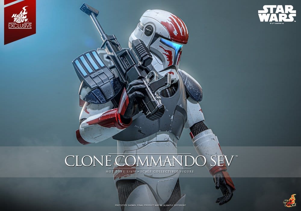 Star Wars: The Clone Wars Television Masterpiece Figura 1/6 Clone Commando Sev (Hot Toys Exclusive) 30 cm