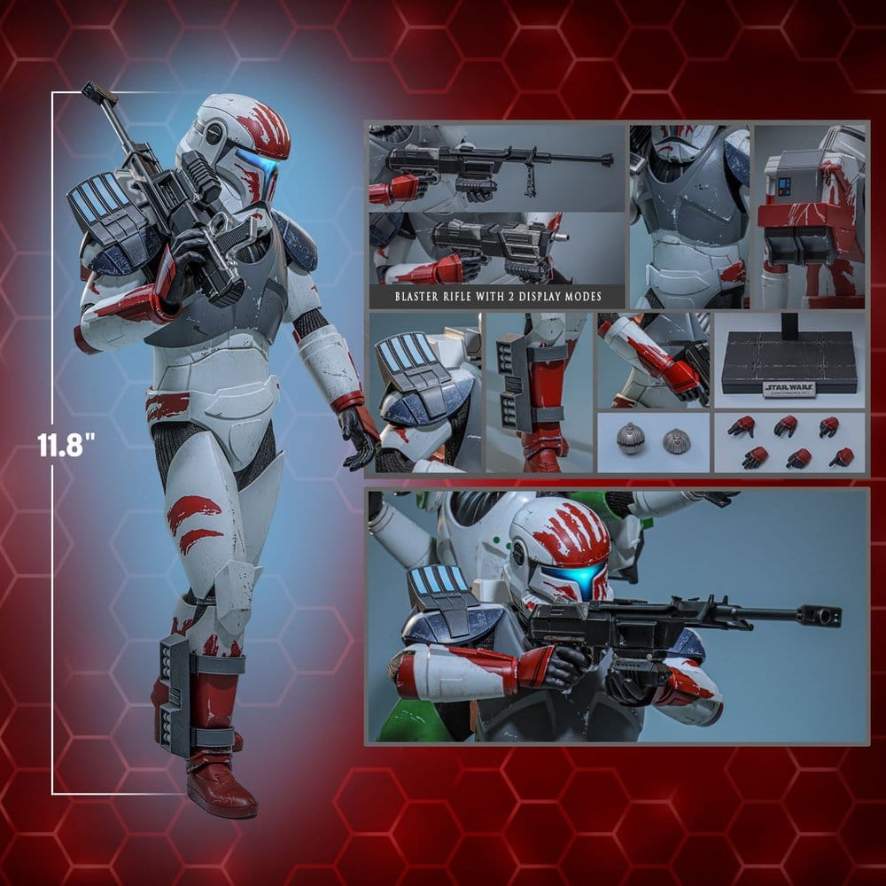 Star Wars: The Clone Wars Television Masterpiece Figura 1/6 Clone Commando Sev (Hot Toys Exclusive) 30 cm