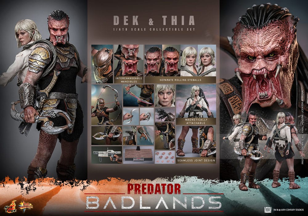 Predator: Badlands Figura Movie Masterpiece 1/6 Dek & Thia 30 cm