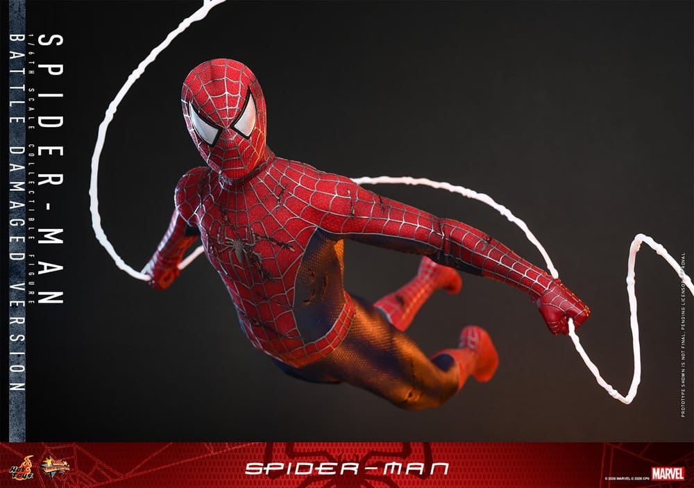 Spider-Man Figura Movie Masterpiece 1/6 Spider-Man (Battle Damaged Version) 30 cm