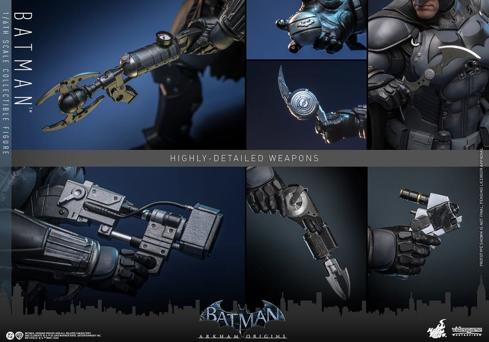 Batman Arkham Origins Figura Videogame Masterpiece 1/6 Batman 33 cm